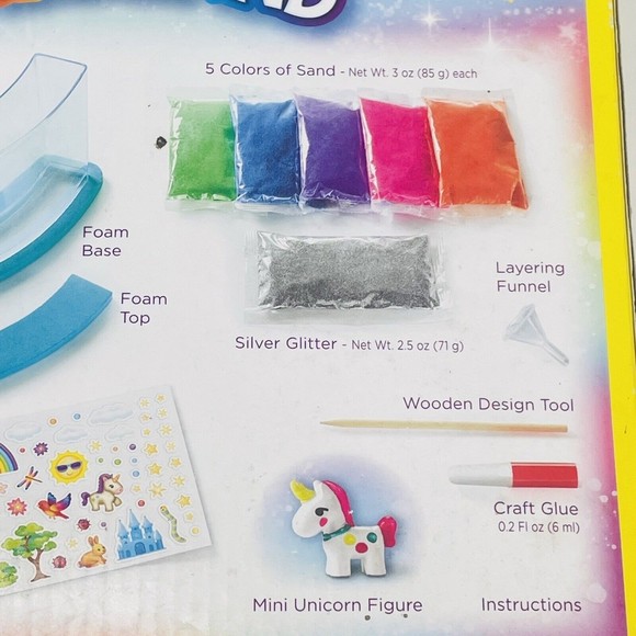 Creativity for Kids Rainbow Sandland Unicorn Make Your Own DIY Sand Art Kids New - Picture 7 of 9
